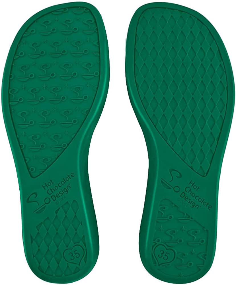 Hot Chocolate Design Absinthe Velvet Women's Mary Jane Flat