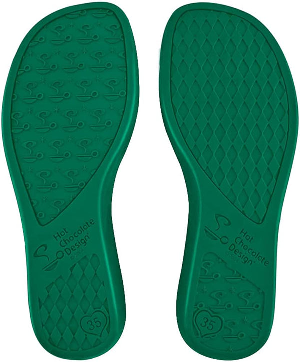 Hot Chocolate Design Absinthe Velvet Women's Mary Jane Flat