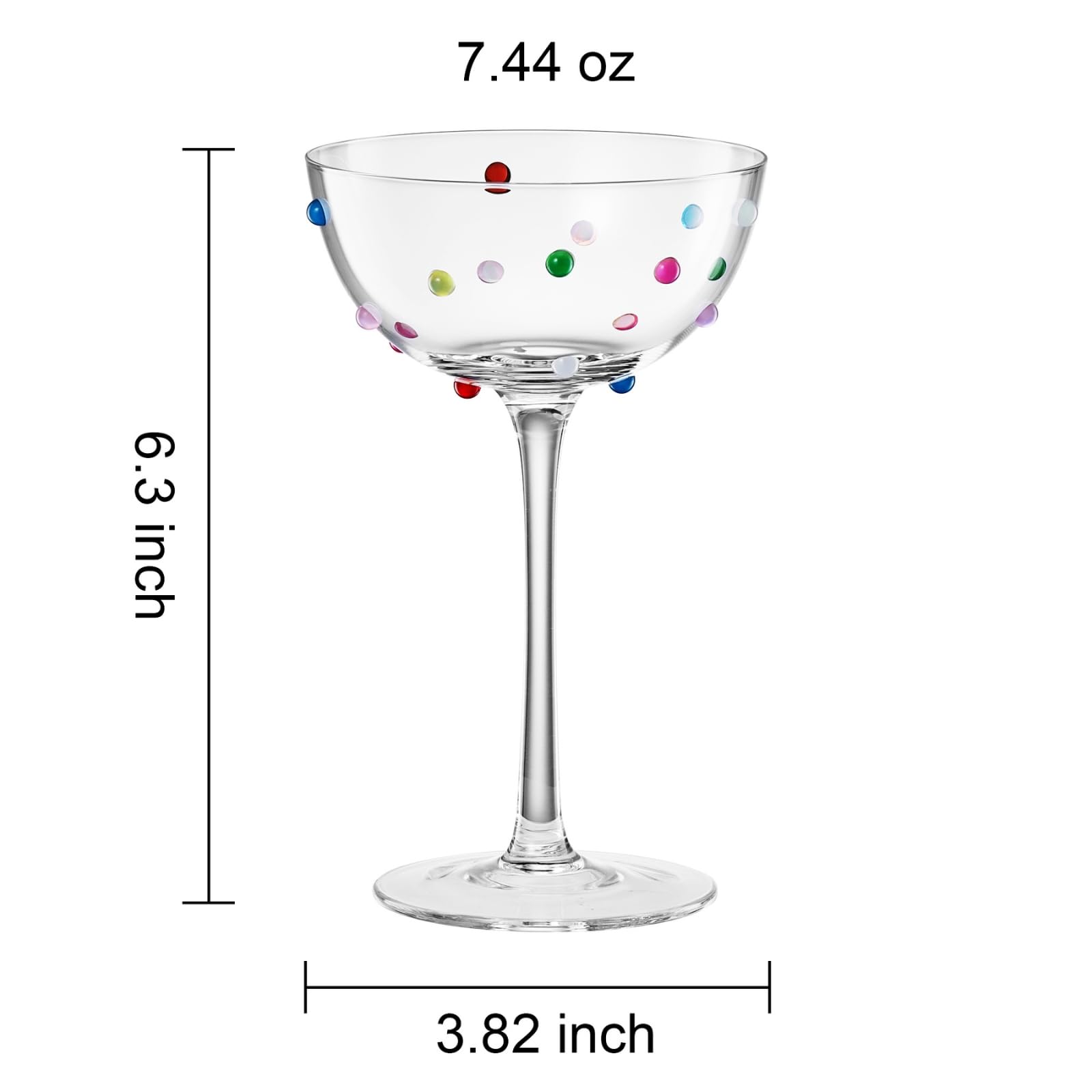 Khen Confetti Coupe - Set of 2