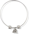 EPJ Que Pasa Text Fancy Charm Bangle
