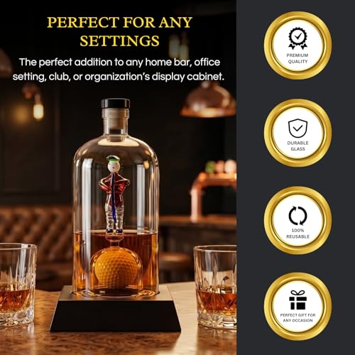 Golfer Decanter Whiskey Decanter - The Wine Savant (750ml Decanter)