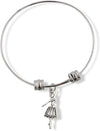 Dancer in Dress Fancy Charm Bangle