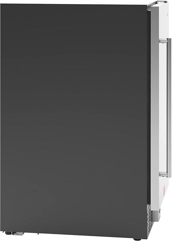 KoolMore 15” Inch 3 Cu. Ft. Built-In Mini Fridge for Food and Beverages with 3 Glass Shelves, Stainless Steel Door, LED Light for Home, Office, Garage, or Dorm Room Use (KM-BIR3C-SS)