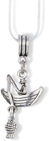 Fishing Jewelry | Fishing Necklace Men and Women will Love Great Gifts for a Fisherman and Fish Gifts for Men as a Gift for a Fisherman or Fish Pendant Necklace as Fisherman Gifts for Men and Women