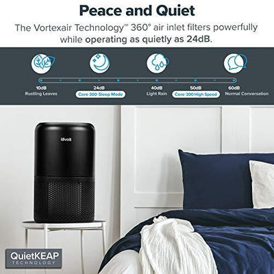 LEVOIT Bedroom Air Purifier with H13 True HEPA Filter