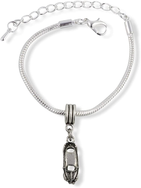 Car ( 3D looks like a beetle from the front ) Snake Chain Charm Bracelet