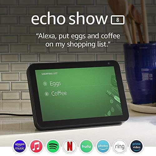 Echo Show 8 HD Smart Display with Alexa for Video Calling - Gifts for You 'n Me