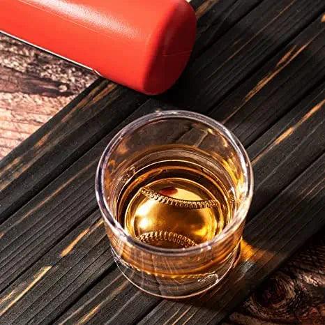 Baseball Whiskey Glass - 12oz Whiskey Glass by The Wine Savant - Perfect for Any Occasion, Baseball Lovers, Baseball Gifts, Baseball Themed Party, Baseball Birthday Gift Set (1)