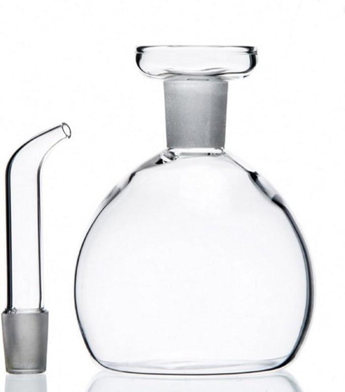 ELETON Cylindrical 16 oz Olive Oil Dispenser Bottle Glass with No Drip Spout -Olive Oil & Vinegar Dispenser Glass Cruet Decanter- Glassware Seal Handicraft Easy Clean Drip Free Bottles for Kitchen