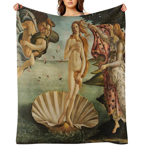 The Birth of Venus Multi-functional Throw Blanket