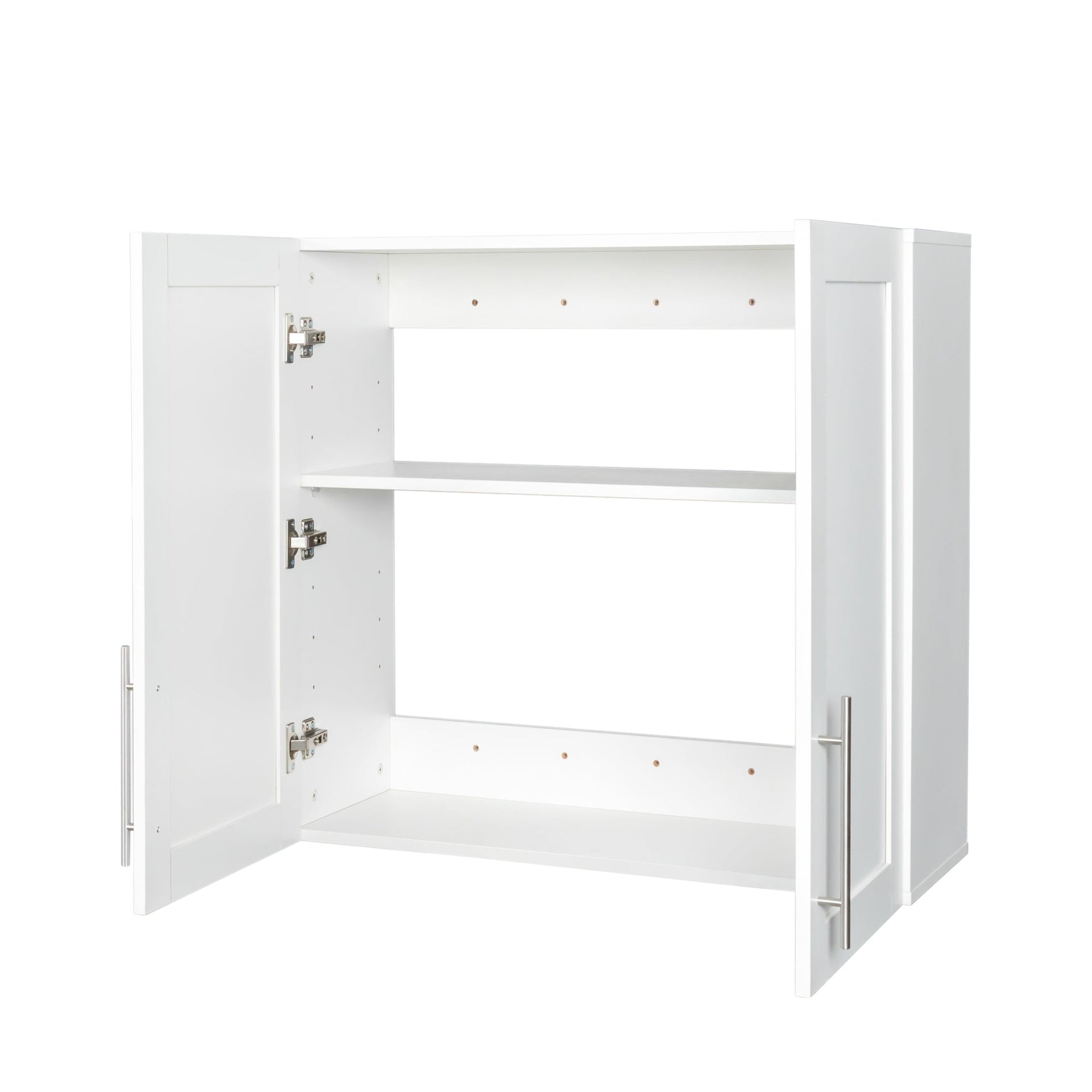 Stackable Wall Mounted Storage Cabinet, 11.81 'D x 31.50'W x 29.92 'H, White