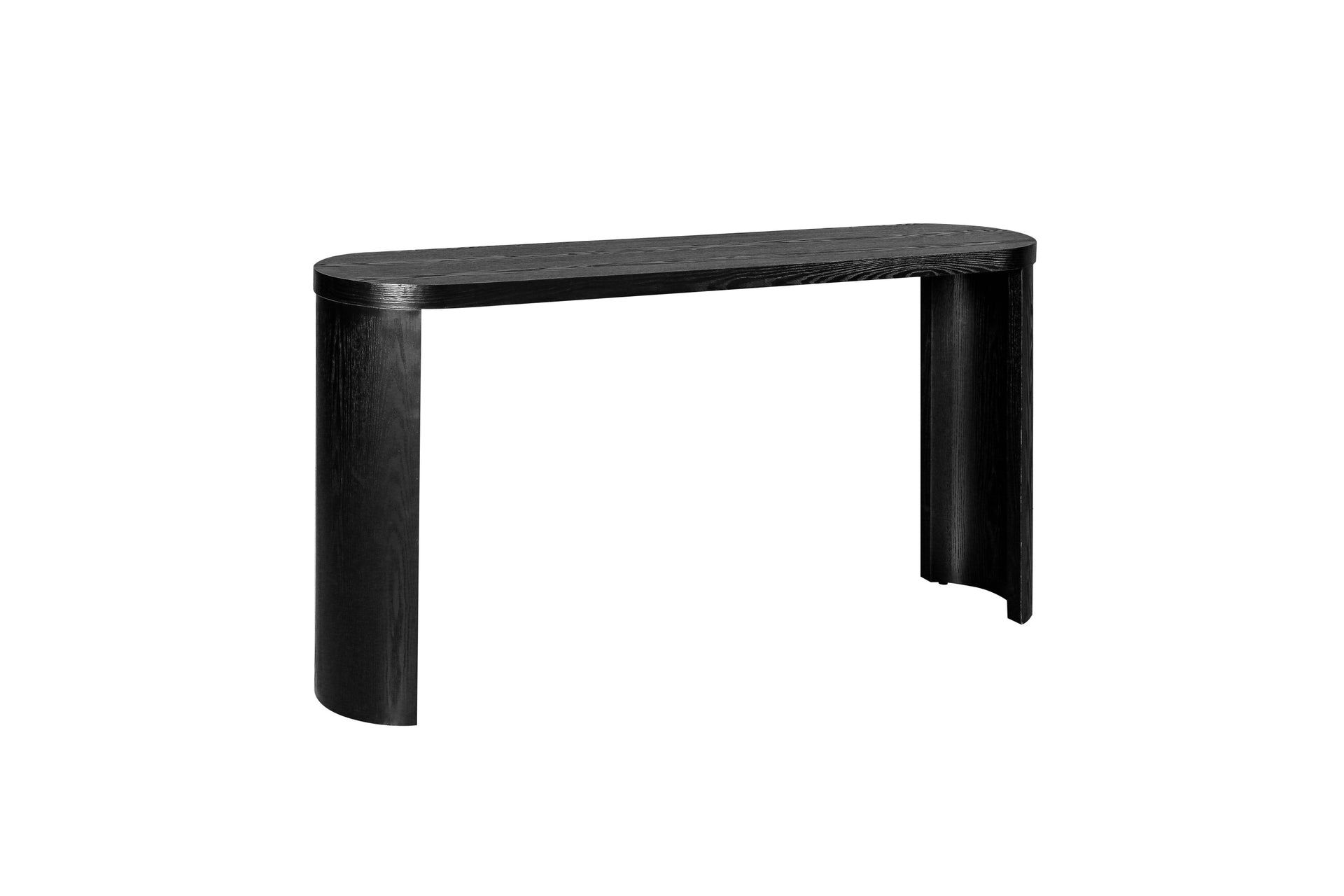 60'' Thick Top Entryway Table, Curved Legs, Support The Installation Of Inward-facing Or Outward-facing for Sofas, Entryway (Black) Vtng Furniture