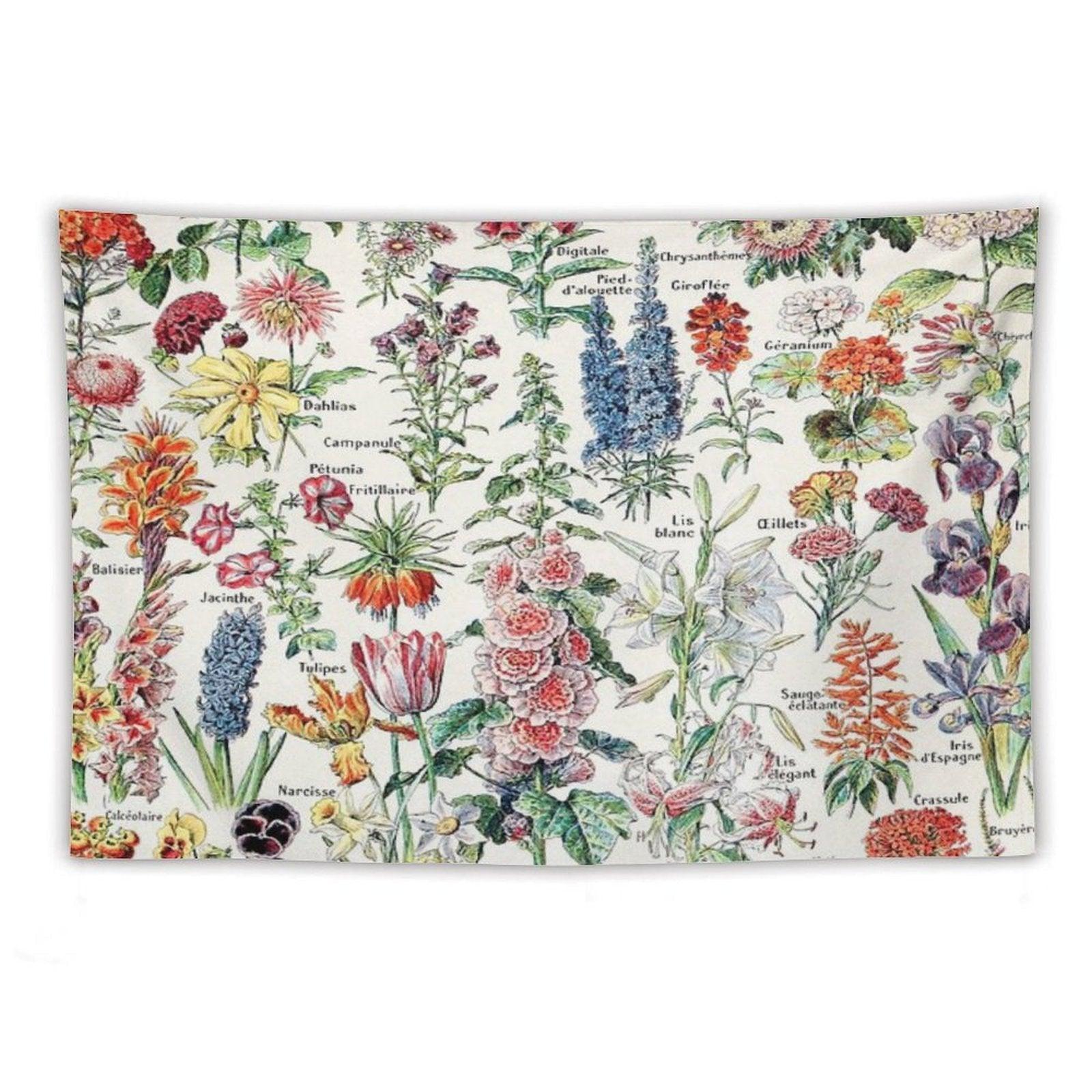 Adolphe Millot - Fleurs Pour Tous - French Vintage Poster Tapestry