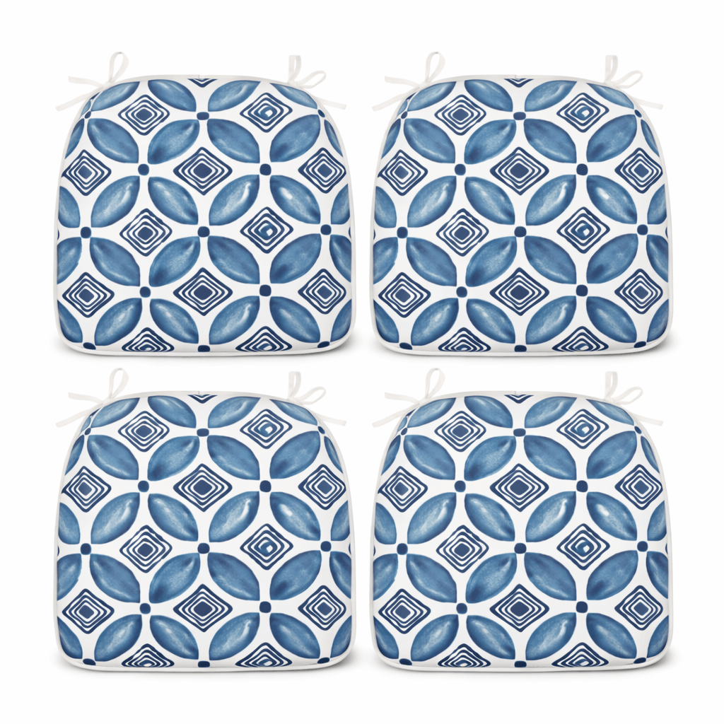 Outdoor Patio Chair Cushions - Water-Repellent U-Shape Thick Foam