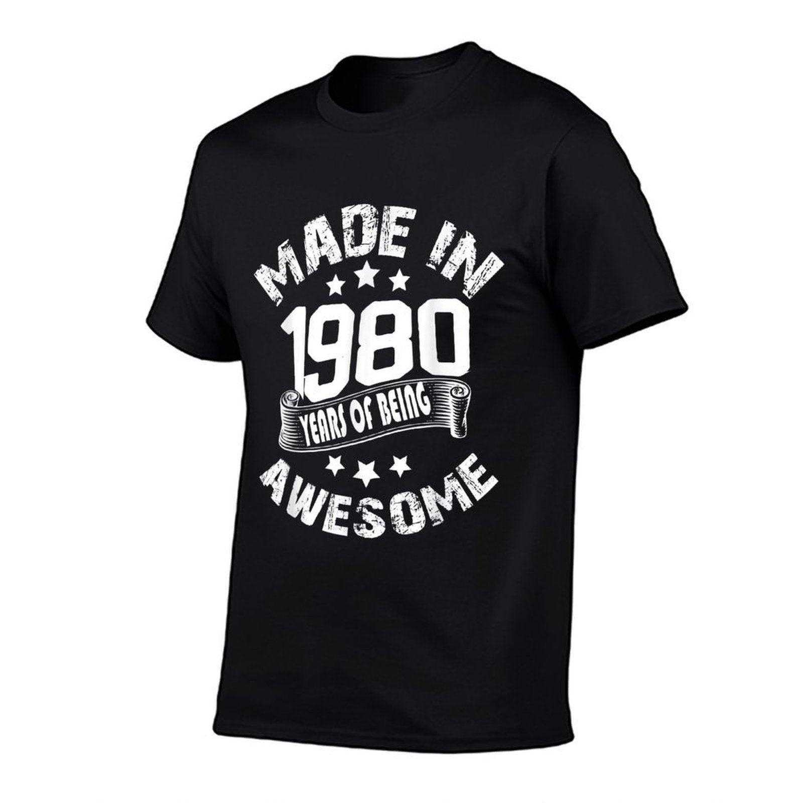 Best Made In 1980 Awesome 40th Birthday Gift Men Women Adult  Eco-friendly Material T-Shirt