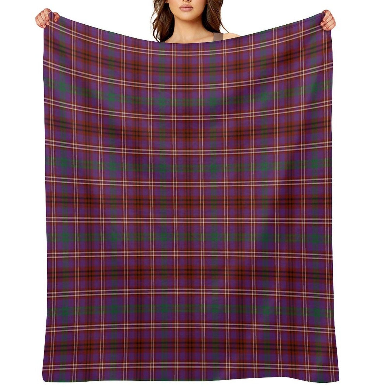 MCCALL (MacColl, McColl) Tartan ✧ Scottish Highland Clan & Family Name Tartan Throw Blanket