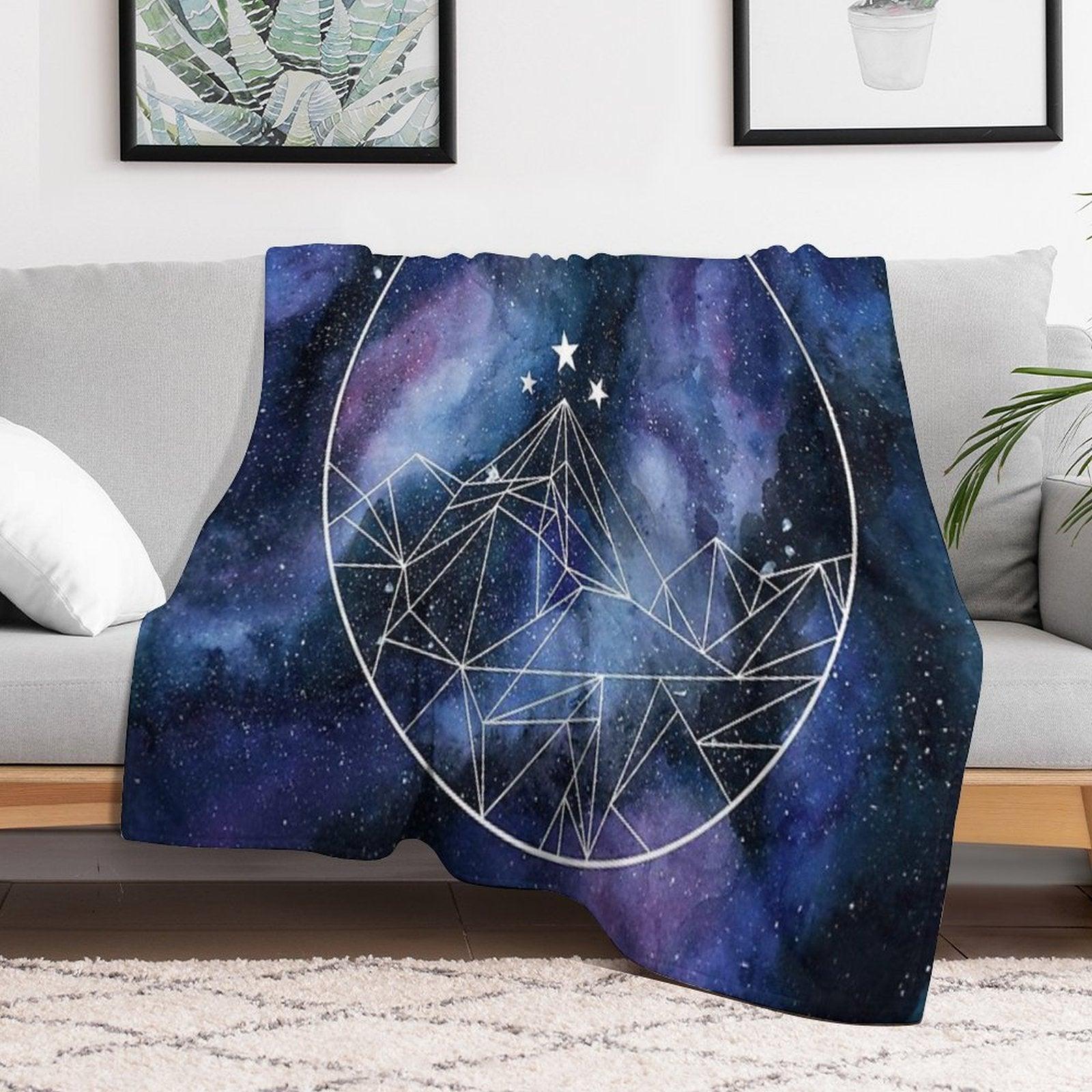 Night Court Symbol Watercolor Throw Blanket