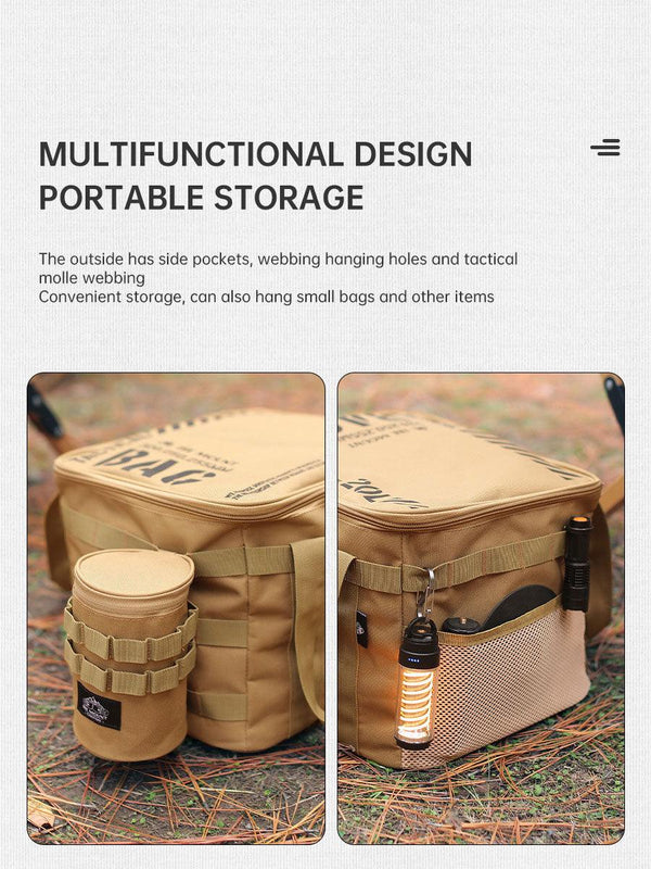 Outdoor Large Capacity Storage Bag 20L Set Pot Cooker Collision Resistant Multifunctional Portable Gas Tank Storage Bag Camping