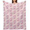 Strawberry Cow All-season Throw Blanket