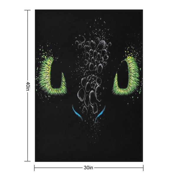 The Eyes Of The Dragon Velvety-soft Throw Blanket