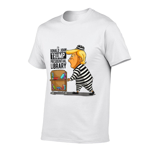 Anti-Trump Library Funny Grey Classic Fit, Crew Neck, - Impeach Trump Apparel  Classic T-Shirt