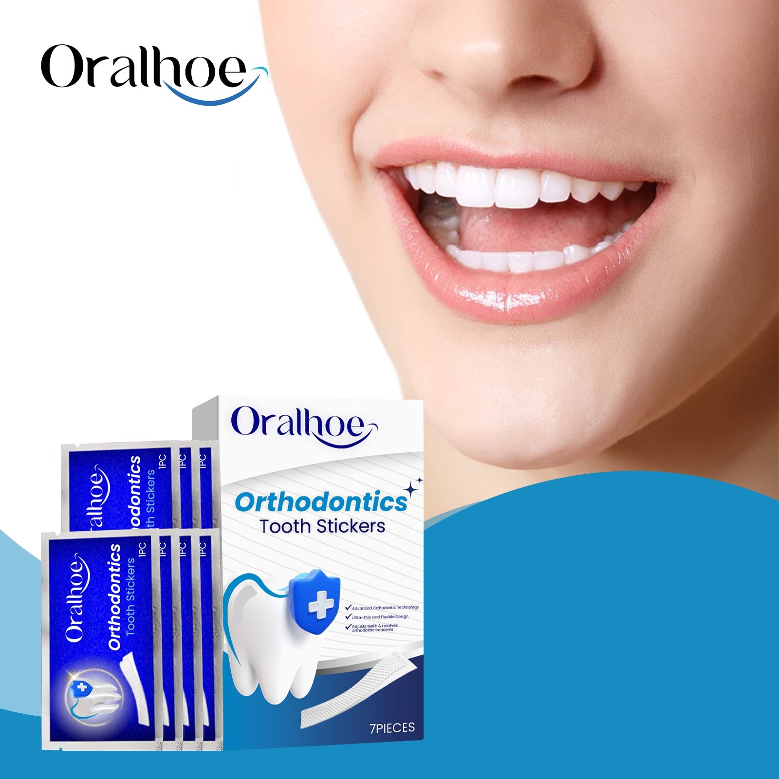 Orthodontic Stickers Remove Stains Yellow Dirt Clean Teeth Fresh Care Portable Stickers