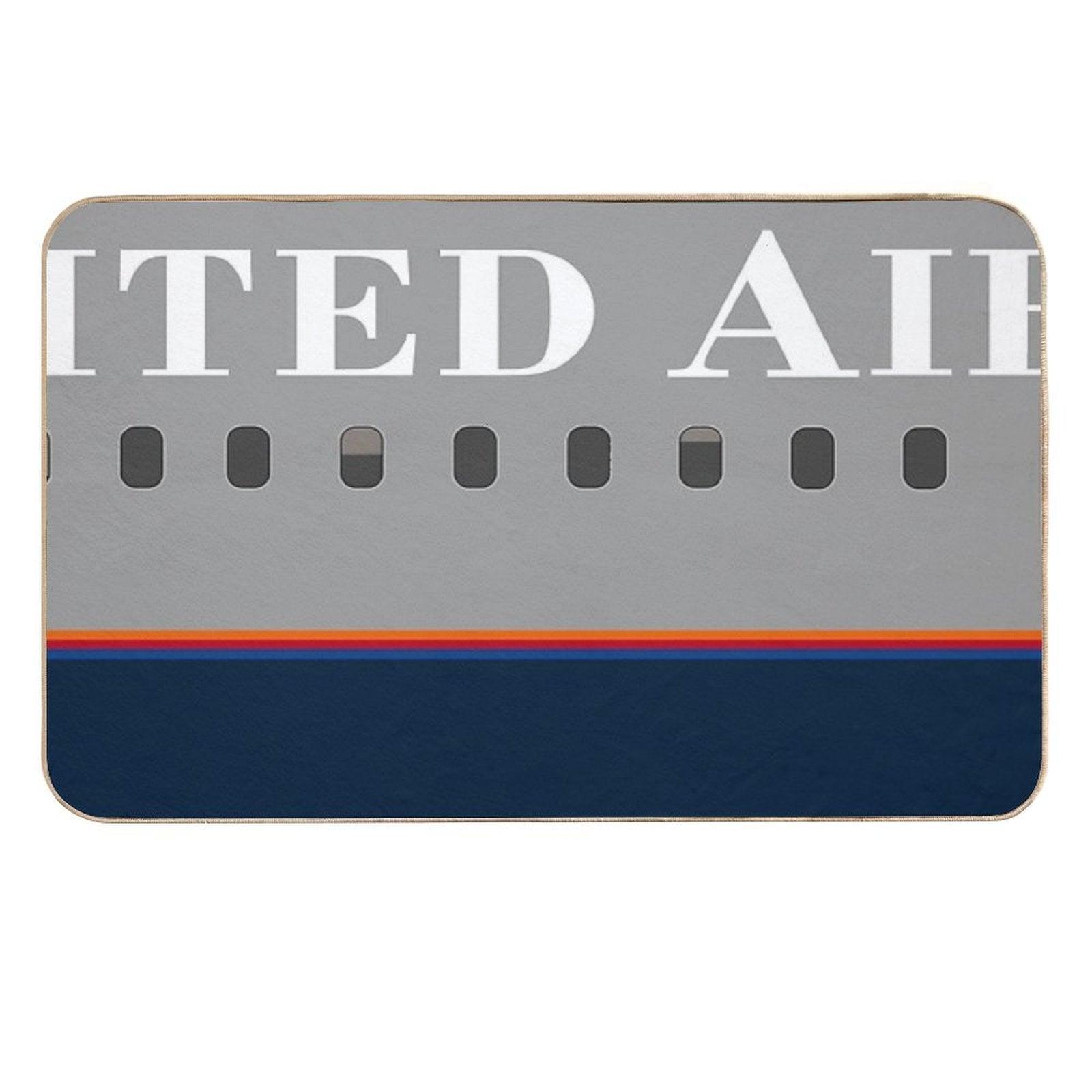 Plane Tees - United Airlines (Battleship Gray)  Pet-Safe Bath Mat