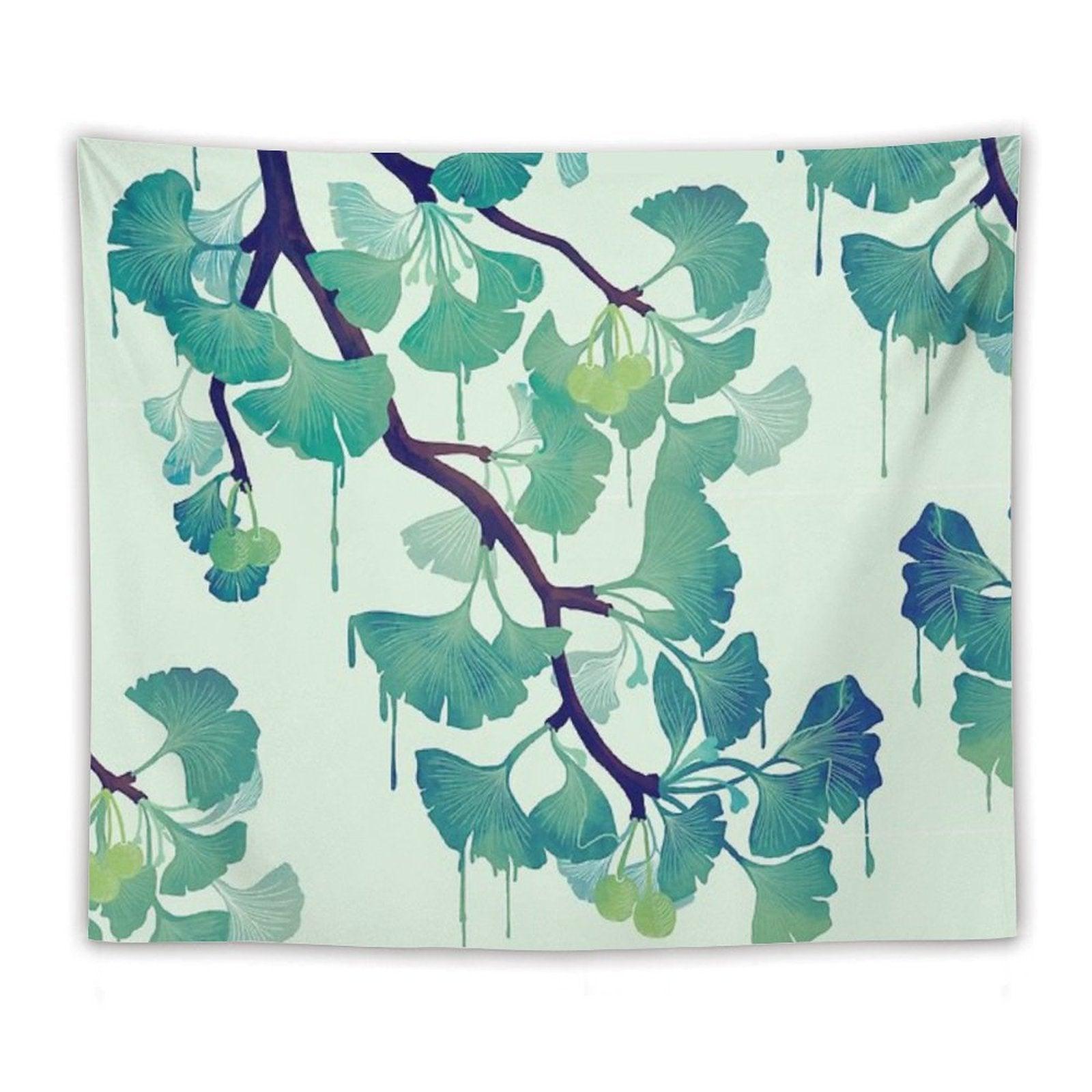 O Ginkgo (in Green) Tapestry