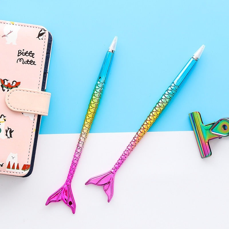 1Pcs Creative Stationery Mermaid Ballpoint Pen Cute Signature Pen High-quality Gift Pen Office Student Supplies