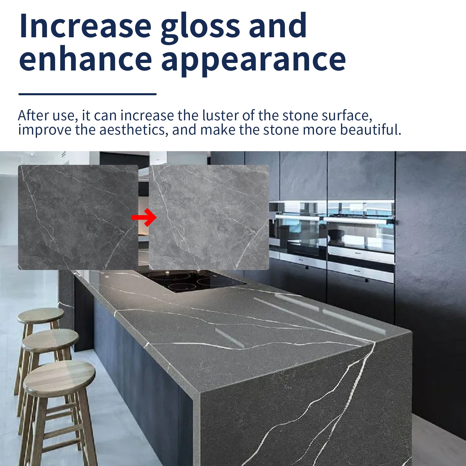 Stone Crystal Plating Agent, Kitchen Tile Marble Surface Rejuvenation Repair Brightening Maintenance Cleaning Agent