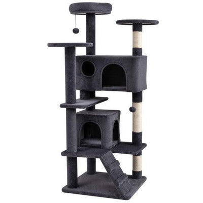 52 Inch Tall Cat Tree Tower for Indoor Cats-Dark Gray