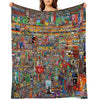 Reddit Place 2023 Merch, Reddit Rplace 2023, Rplace 20223, Rplace 2023 Merch, Rplace 2023 Poster  Rplace 2023 Pixel, Rpla Sustainable Throw Blanket