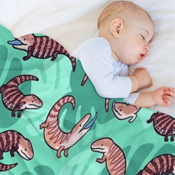 Blue Tongue Skink Throw Blanket