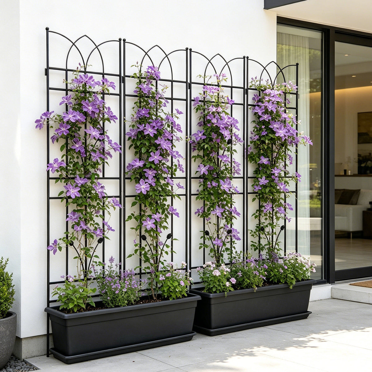 4 Pack Metal Garden Trellis 71