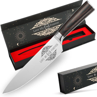 8-Inch Japanese Gyuto Chef Knife – Gift for Dad, Mom, Wife, or Husband