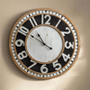 Farmhouse Wooden Wall Clock with Large Vintage Numbers