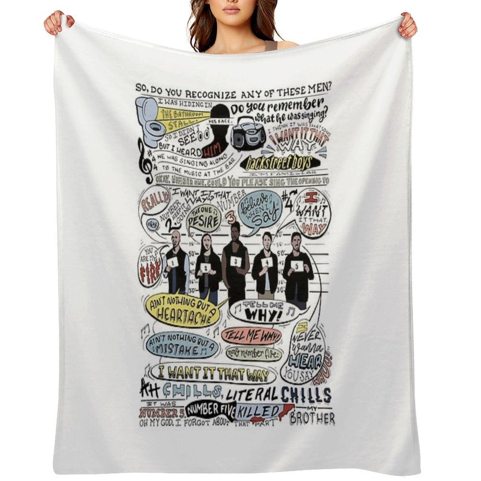 I Want It That Way B99 (Colorized) Throw Blanket