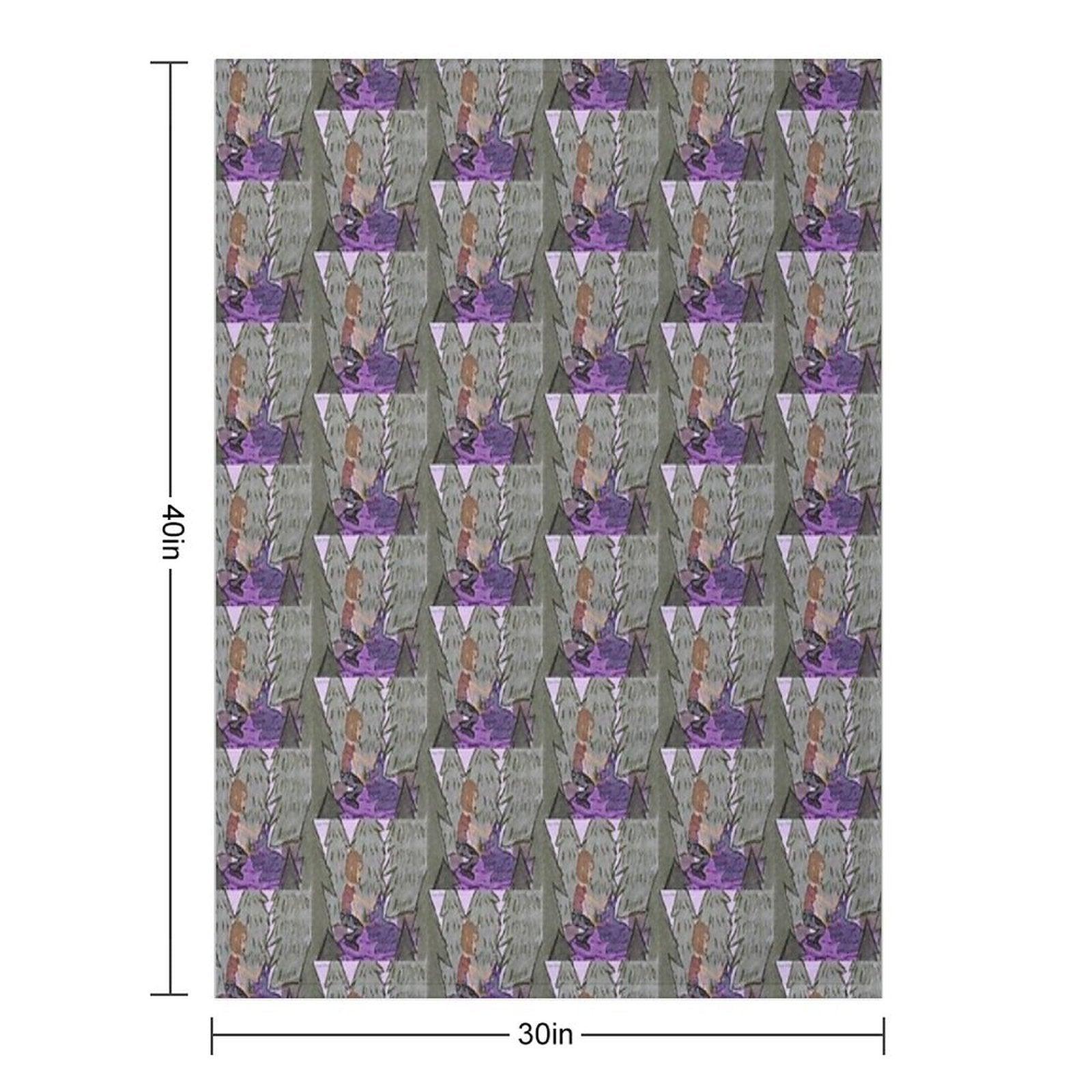 Sigrid And The Wolverine Throw Blanket