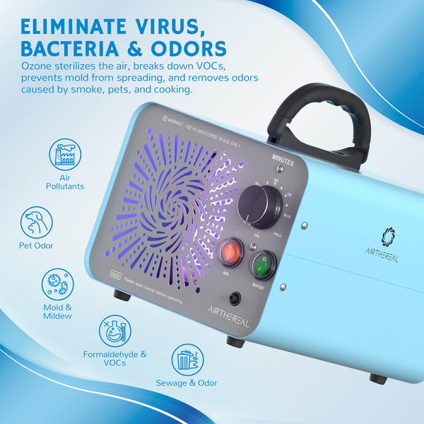 MA25L Dual-Mode Ozone Generator for Air & Water Airthereal