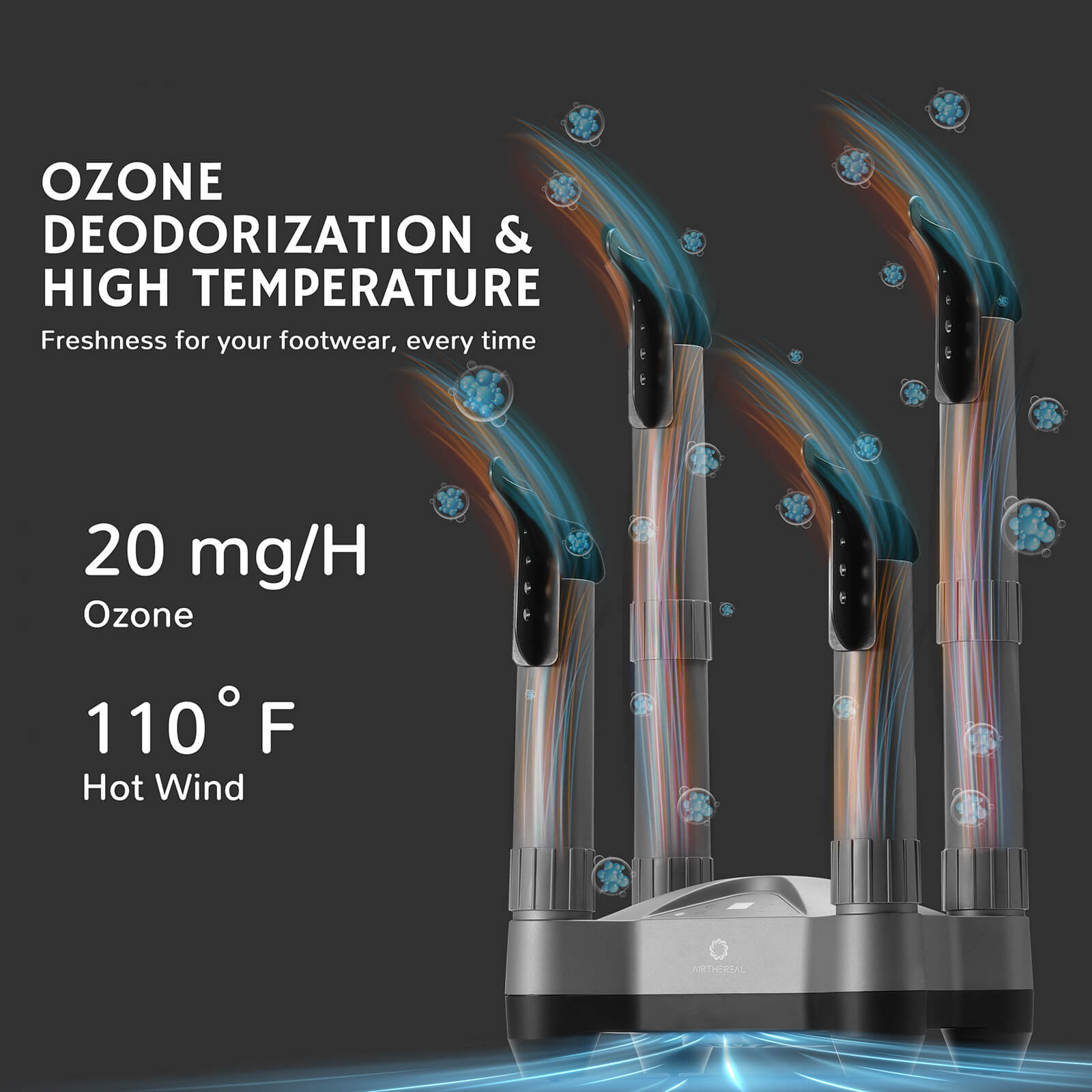 SD20 Boot and Shoe Dryer and Deodorizer with Heat - European version Airthereal