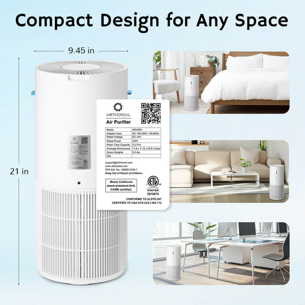 Ethereal Rain AEH300 Air Purifier & Humidifier Combo - European version Airthereal