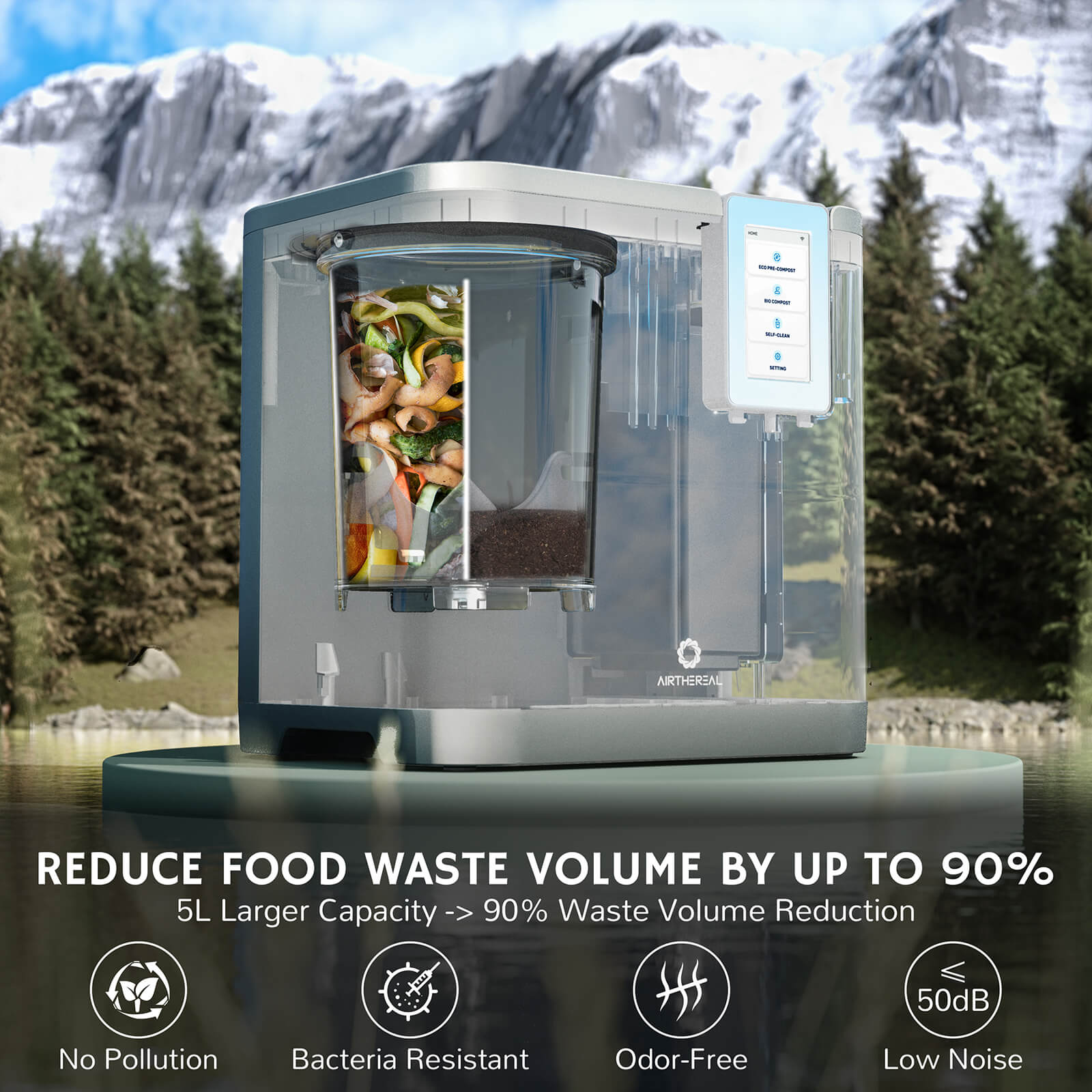 Revive R800 5L WiFi Kitchen Composter Airthereal