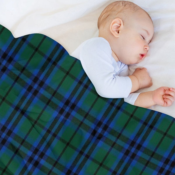 Marshall Clan Tartan (High Res) Wrinkle-free Throw Blanket