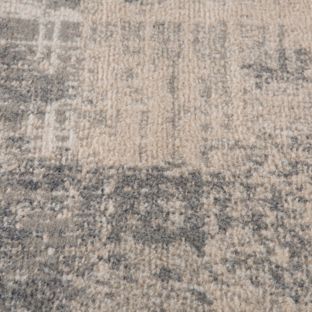 2' X 3' Light Blue Abstract Power Loom Area Rug