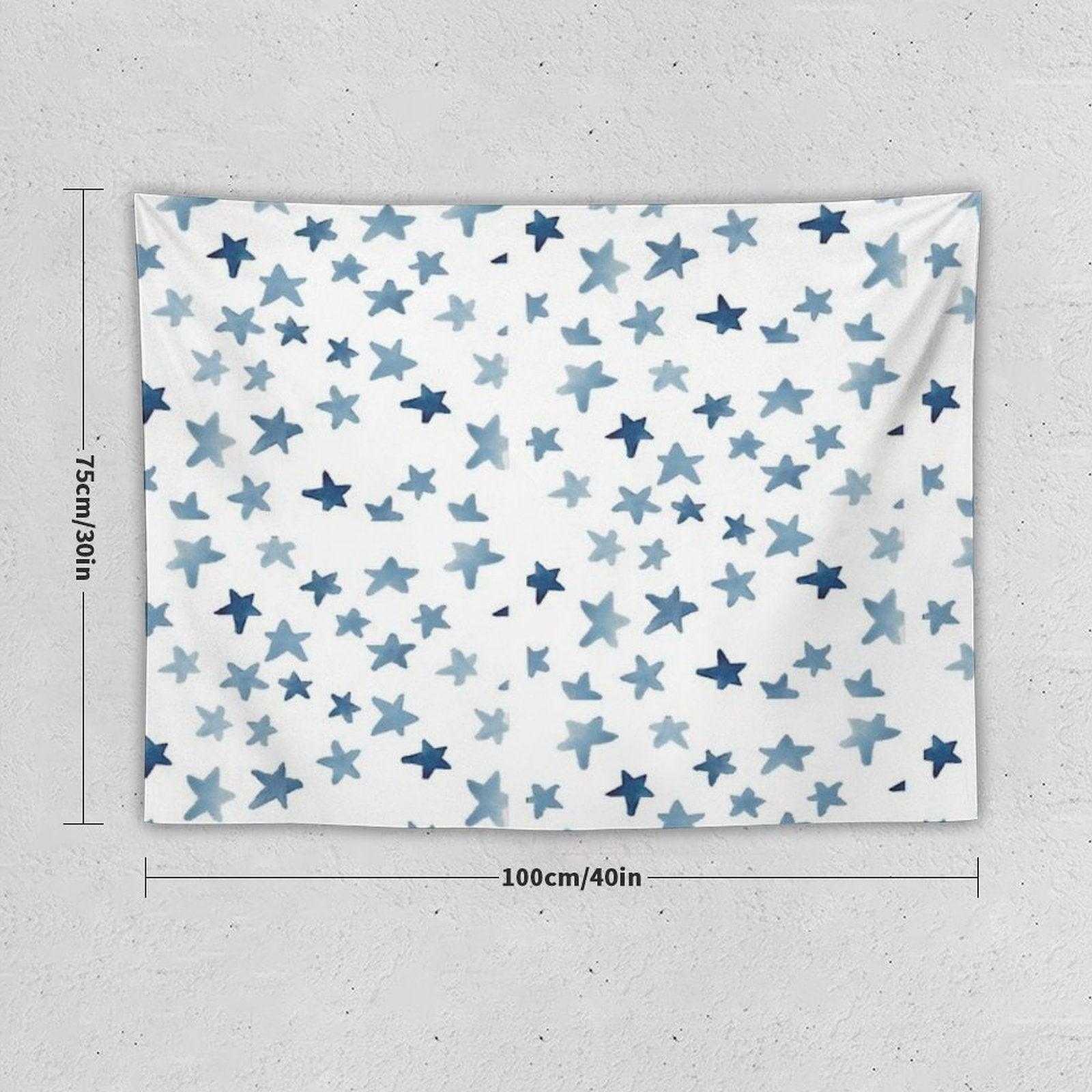 Blue Stars Tapestry