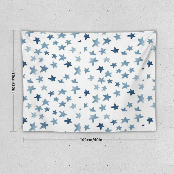 Blue Stars Tapestry