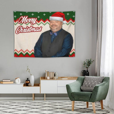 Bertram's Greetings Merry Christmas Tapestry