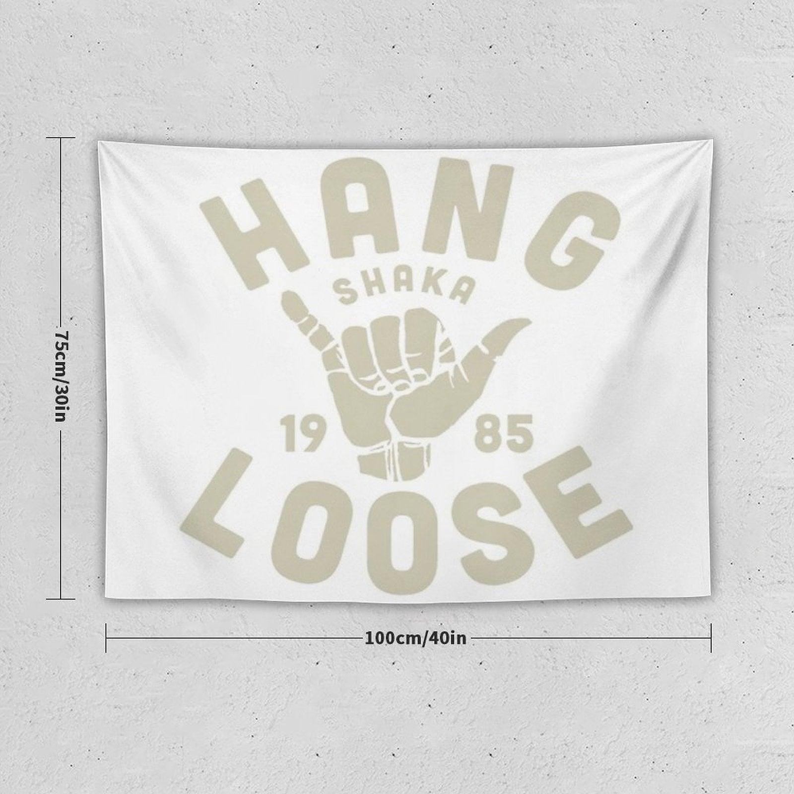 Vintage Surf Sticker Shaka Tapestry