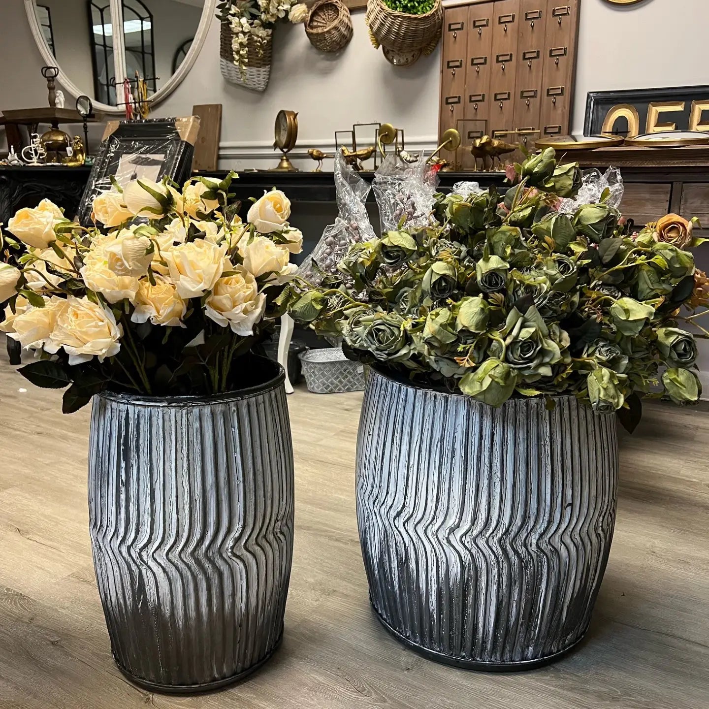 Dolly Stools/Planters - Set of 2