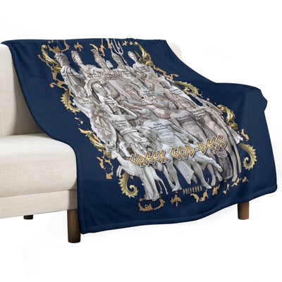 Greek God-Dess Quick-dry Throw Blanket